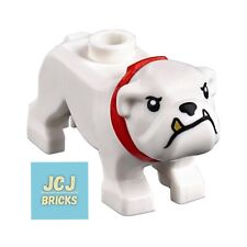 LEGO Bulldog White with Red Collar *NEW* City / Town / Dog / Animal 66181 60246