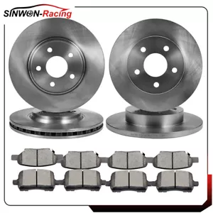 Pastillas de freno delanteras y traseras de cerámica y rotores de disco para Chevrolet HHR 2008-2010 2,4 L - Imagen 1 de 21