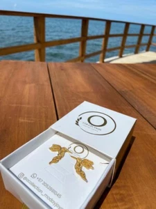 Aretes en oro 18 kilates en filigrana en forma de colobries - Imagen 1 de 3