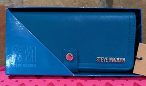 NWT Steve Madden Woman's Cobalt Ballen Boxed Wallet - Picture 1 of 8