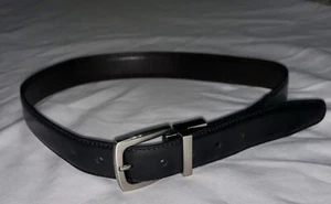 Dockers Boys Size Small (22-24) Black Brown Faux Leather Reversible Belt - Picture 1 of 7