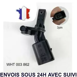 CAPTEUR ABS ARRIERE DROIT POUR VW FOX POLO IV - 6Q0927807A 6Q0927807B WHT003862 - Picture 1 of 1