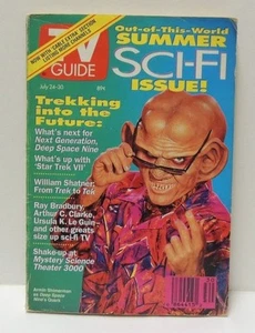 GUÍA DE TV STAR TREK 24-30 de julio de 1993 edición de ciencia ficción trekking hacia el futuro quark - Imagen 1 de 3