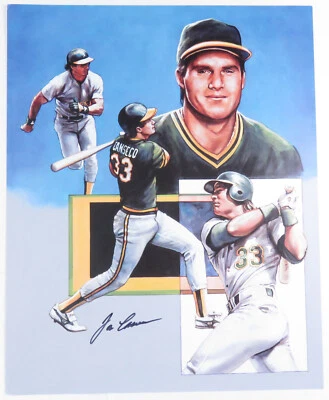 Jose Canseco Oakland Athletics MLB Baseball Autographed Signed 16x20 Color Photo - Image 1 of 2