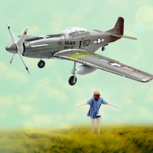 Mustang P-51 Fighter Assemble Model Airplane Scene Sandpan Game Model Toy Random - Picture 1 of 11
