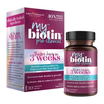 MyBiotin ProClinical 30 Count 40X Soluble Biotin for Thicker Hair and Smoothe... - Image 1 of 4