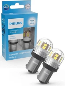 2 x Philips Ultinon Pro7000 LED car signalling bulbs (P21W), 12V/24V Cool White - Picture 1 of 3