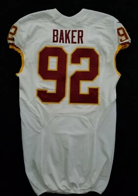 #92 Chris Baker Washington Redskins NFL Game-Issued Lightly Worn Jersey - 80072 - Image 1 of 4