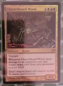 2009 MTG Conflux #100 Charnelhoard Wurm *rare* *foil* - Picture 1 of 2