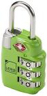 Lewis N Clark Travel Sentry Large 3Dial Combo Lock, Green, One Size