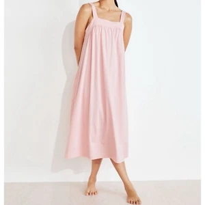 Camisón Haven Well Within Rosa Algodón Orgánico Jersey Chemise, Nuevo con Etiquetas, L - Imagen 1 de 15