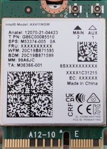 AX411 Double Connect WiFi 6E CNVio2 Tri Band 2.4 | 5 | & 6GHz DCT (Single Pack)