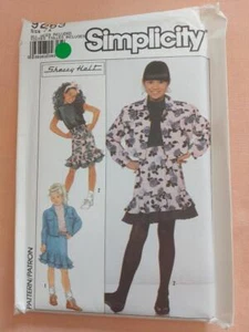 Simplicity 9263 Girl's Top, Pull On Skirt & Jacket Pattern Size 7-14 - Picture 1 of 2