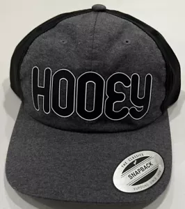 HOOEY Womens Grey Logo Adjustable Hook And Loop Breathable Lightweight Hat New - Picture 1 of 6