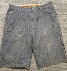 Davoucci Jeans Denim Shorts Herren Größe 40 Medium Wash 100 % Baumwolle lange Schrittlänge 14 - Bild 1 von 9
