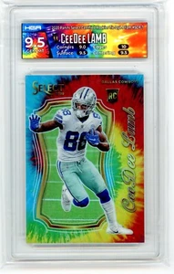 2020 Select Certified Rookies CeeDee Lamb RC Tie-Dye Prizm /25 HGA 9.5 GEM MINT - Picture 1 of 2