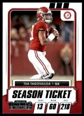 2021 Panini Contenders Bowman Draft Picks Tua Tagovailoa Alabama Crimson Tide - Image 1 of 2