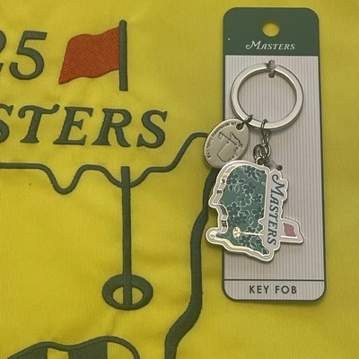 Llavero Masters Golf Cromo Mapa Logo Augusta National 2025 PGA Nuevo Foto 1 de 2