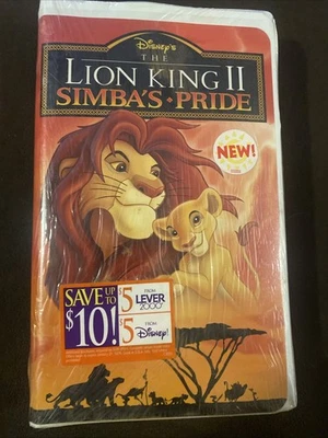 Lion King 2 Simbas Pride Disney VHS Couple Wrinkles On Clamshell See pics - Image 1 of 4