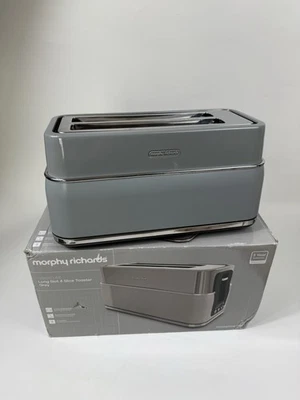 Morphy Richards Signature 4 Slice Toaster - 2 Slots, Non Slip, 245705 Grey - Image 1 of 4