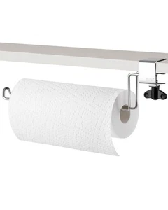 Paper Towel Holder Under Cabinet for Kitchen, Adjustable Clip Under Counter S... - Picture 1 of 8
