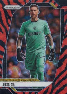 2024-25 Panini Prizm PL Jose Sa Tiger Stripe Prizm Choice SSP Wolves - Picture 1 of 2