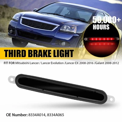 APTO PARA MITSUBISHI GALANT 2008-2012 TERCERA LUZ TRASERA FRENO LÁMPARA LENTE AHUMADA Foto 1 de 4