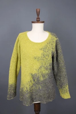 Suéter pulôver Sarah Pacini multi lã manga longa gola redonda tamanho M/G - Imagem 1 de 4