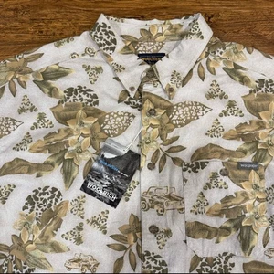 Woolrich grün Blumen Freizeit Outdoor Camp Hawaii Button Down Hemd Herren 2XLT - Bild 1 von 10