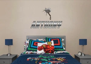 Thor Hammer Fathead Personalized With Name “Anthony” 96-96207 Marvel NEW - Picture 1 of 1