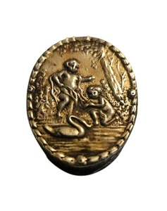 Antique Sterling Silver Pill or Snuff Box. Ornate Italian Design 18th Century? - Picture 1 of 4