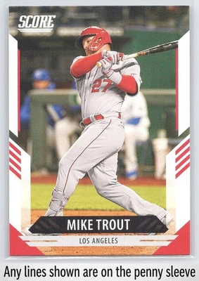 2021 Panini Chronicles #9 Mike Trout Score - Image 1 of 2