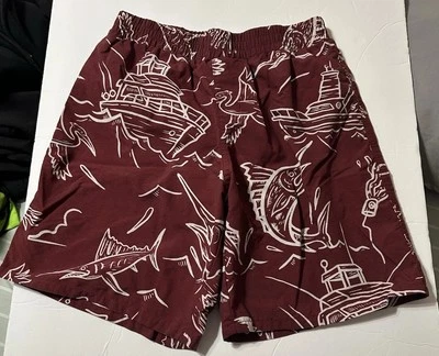 Pantalones Cortos Columbia Niños Adolescentes Grandes 14-16 Barco Pez UPF 50 Omni Tono Malla Línea Foto 1 de 4