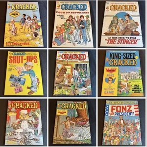 Vintage Cracked Magazine Lot of 9 Issues from 1970s - Fonz, Kotter, Shut-ups - Picture 1 of 20
