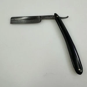 Vintage "GRIFFON" 62 CARBO MAGNETIC Etched Straight RAZOR Plastic Shank - Picture 1 of 5