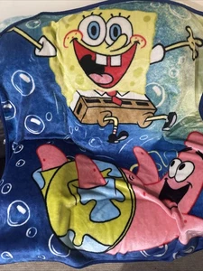 Vintage Sponge Bob & Patrick Decorative Throw Blanket 52 x 56 - Picture 1 of 3