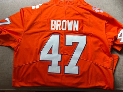 Camiseta de fútbol réplica Sammy Brown CLEMSON TIGERS #47 extra grande naranja Foto 1 de 2