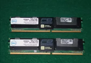 Dell SNP9F030CK2/2G Poweredge 2GB 667MHz PC2-5300 ECC DDR2 (2x 1GB) Memory Kit - Picture 1 of 1