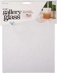Molde de textura de diamante de vidrio a cuadros de galería ~ aprox. Panel de efectos de textura de 8"" x 8 - Imagen 1 de 1