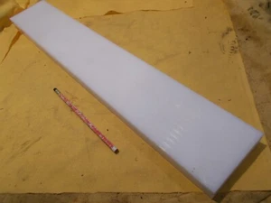 BLANCO HDPE BAR lámina de plástico mecanizable stock 1"" x 4"" x 24"" de largo - Imagen 1 de 2