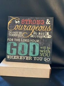 Plaque by Marla Rae - For The Lord Your God Will Be With You - #1500 - Picture 1 of 3
