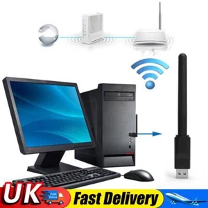 3Pcs 150Mbps Mini WiFi Adapter 2.4GHz USB Wireless Network Card for PC Desktop L - Bild 1 von 7