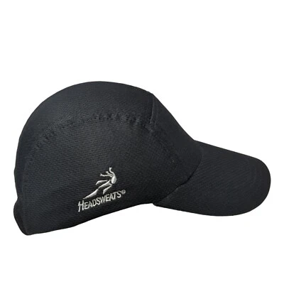 Headsweats Strapback 5 Panel Gorra Negro OS Ajustable Blanco Coolmax Poliéster Foto 1 de 4