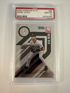 2005 Donruss Elite Derek Jeter #99 HOF PSA 10 Gem Mint New York Yankees