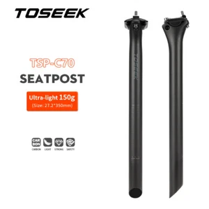 TOSEEK Kohlefaser Sattelstütze 27,2 31,6*350/400mm Mountainbike Rennrad Sitzrohr - Picture 1 of 17