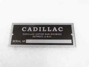 DATA PLATE FOR VINATEGE CADILLAC CARS |Fit For - Picture 1 of 13