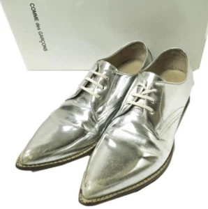 Scarpe JUNYA WATANABE COMME des GARCONS a punta in pelle GF-K102 S/24 cm argento - Foto 1 di 12