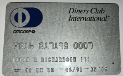 Diners Club International credit card exp 1993, 1997 or 1996 - Image 1 of 4