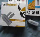 CELLHELMET - 2 CAR USB-C to USB-A CHARGERS & 1 Charging Cord