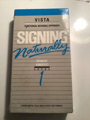 American Sign Language Vtg ASL VHS Tape - Signing Naturally Level 1 Educational - Image 1 of 3